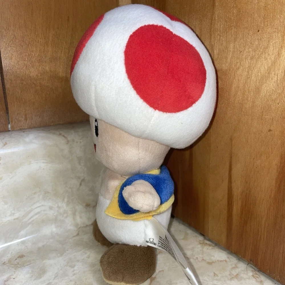 2017 Nintendo licensed Super‎ Mario Plush Toy 8 Toad CLEAN